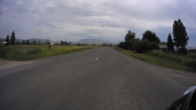 Riding east on highway 86 between Baker City, OR and Oxbow, OR.