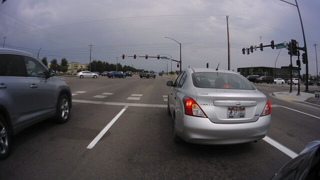 Lots of stoplights and traffic on highway 26.