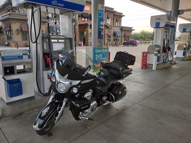 Filling up my tank before I left the Boise area.