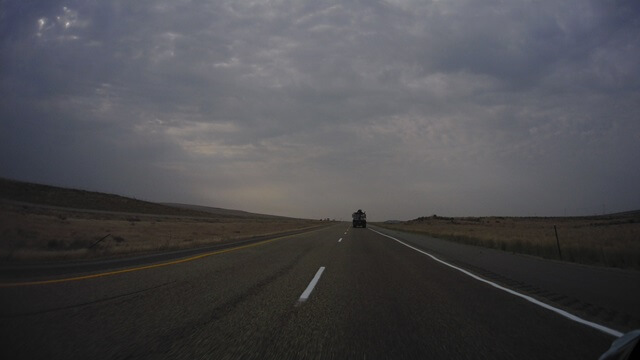 It looked like I was going to get rained on east of Boise.