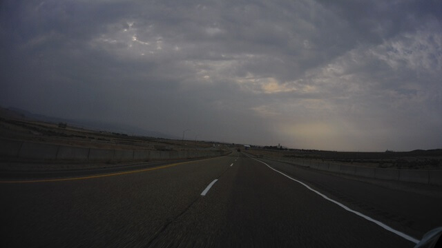 It looked like I was going to get rained on east of Boise.