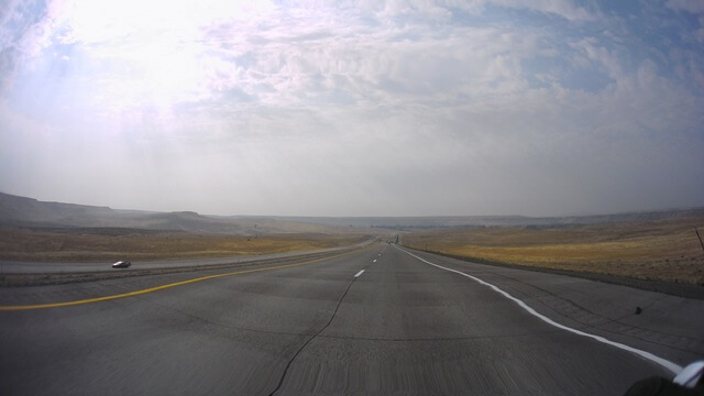 Riding east on I-84 between Boise, ID and Twin Falls, ID.