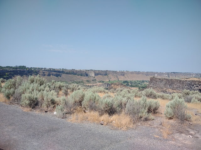 The Snake River canyon in Twin Falls, ID.