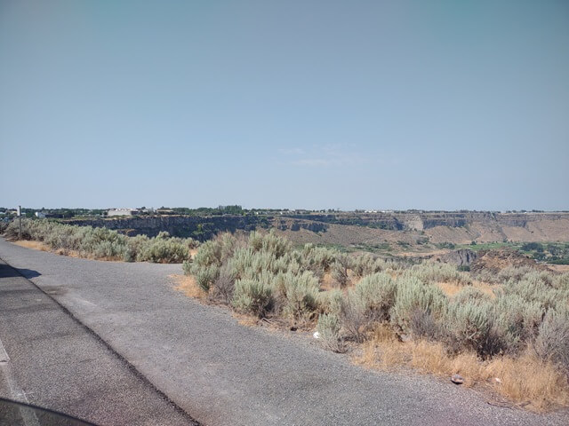 The Snake River canyon in Twin Falls, ID.