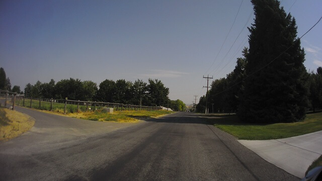 Riding outside of Twin Falls, ID on the way to the Evel Knievel jump site.