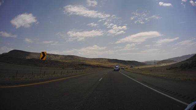 Riding east on I-84 between Twin Falls, ID and Tremonton, UT.