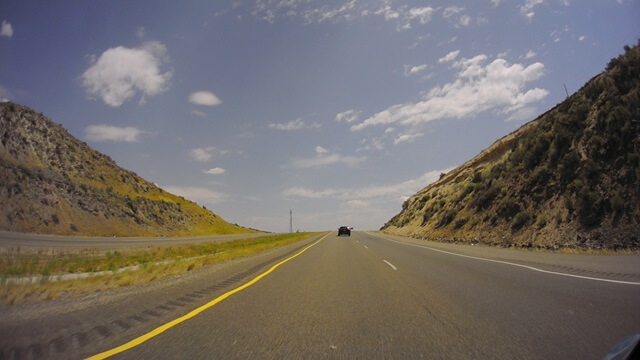 Riding east on I-84 between Twin Falls, ID and Tremonton, UT.