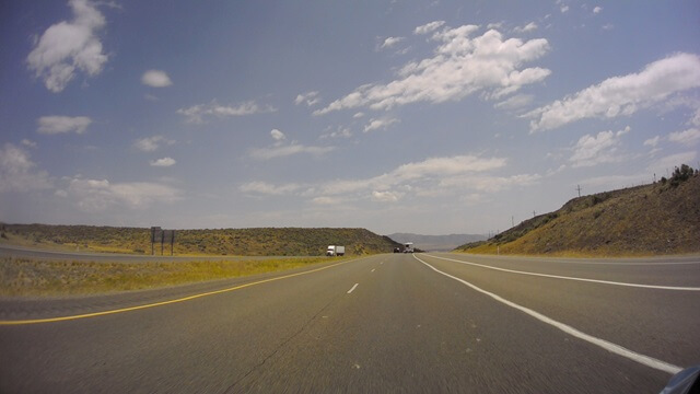 Riding east on I-84 between Twin Falls, ID and Tremonton, UT.