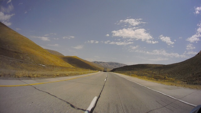 Riding east on I-84 between Twin Falls, ID and Tremonton, UT.