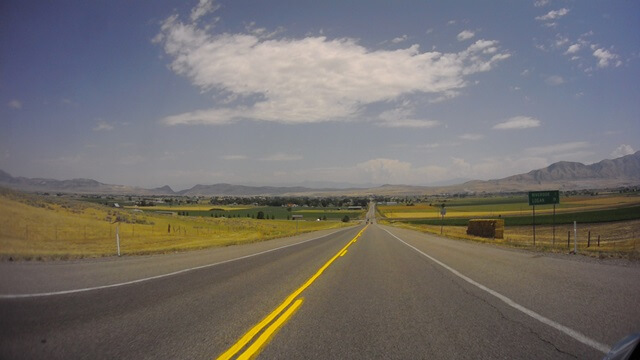 Riding on highway 30 between Riverside, UT and Logan, UT.