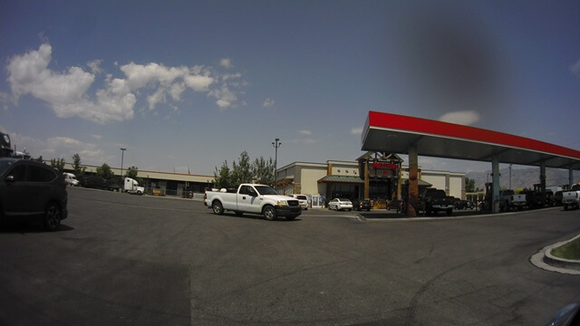 My second gas stop of the day in Logan, UT.