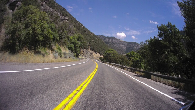 Riding on highway 89 between Logan, UT and Garden City, UT.