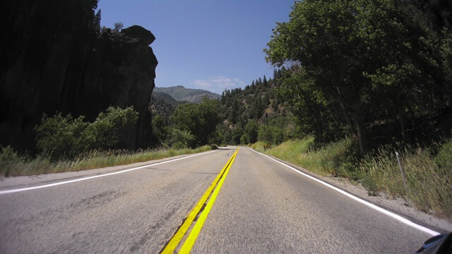 Riding on highway 89 between Logan, UT and Garden City, UT.