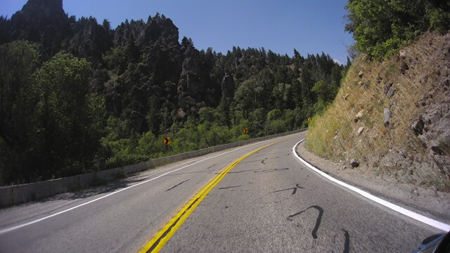 Riding on highway 89 between Logan, UT and Garden City, UT.