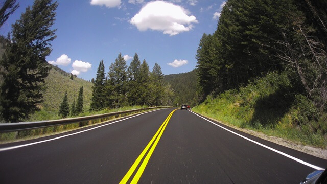 Riding on highway 89 between Logan, UT and Garden City, UT.