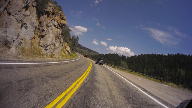 Riding on highway 89 between Logan, UT and Garden City, UT.