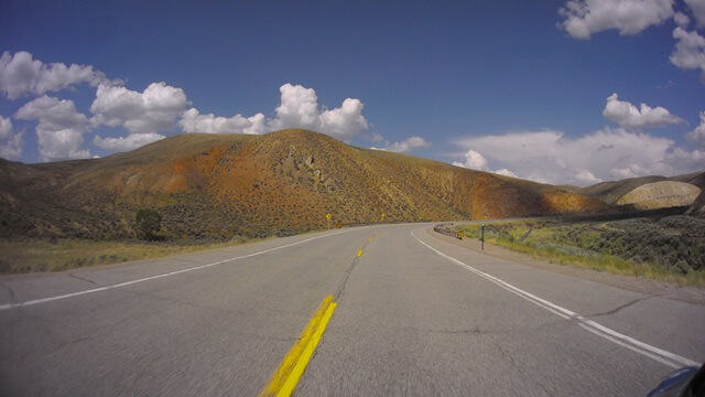 Riding east on highway 30 between Bear Lake, UT and Oakley, WY.