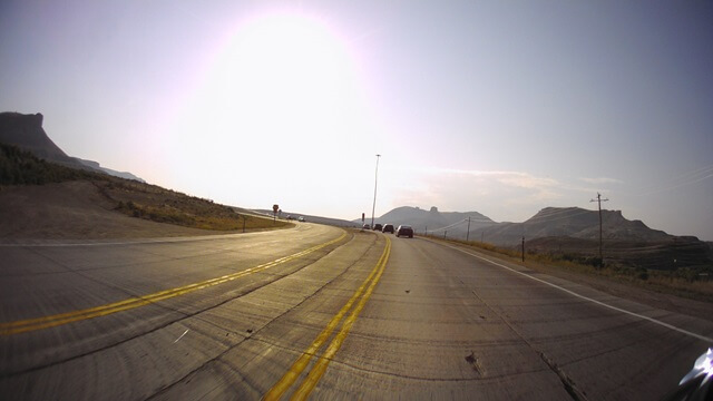 Riding east on I-80 between Green River, WY and Rawlins, WY.