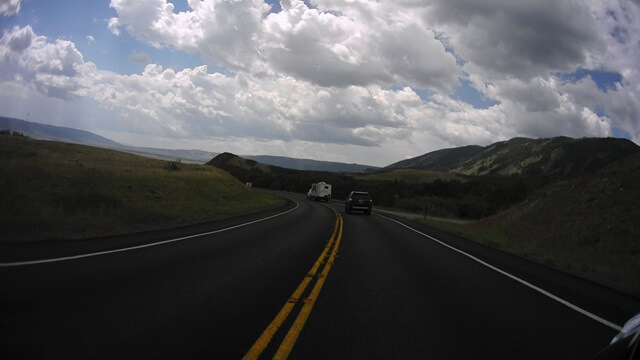 Riding east on highway 130 between Centennial, WY and Laramie, W