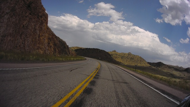 Riding on highway 34 between Bosler, WY and Wheatland, WY.