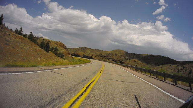 Riding on highway 34 between Bosler, WY and Wheatland, WY.