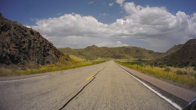 Riding on highway 34 between Bosler, WY and Wheatland, WY.