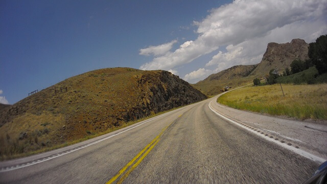 Riding on highway 34 between Bosler, WY and Wheatland, WY.