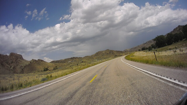 Riding on highway 34 between Bosler, WY and Wheatland, WY.