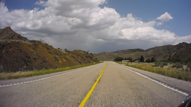 Riding on highway 34 between Bosler, WY and Wheatland, WY.