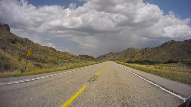 Riding on highway 34 between Bosler, WY and Wheatland, WY.