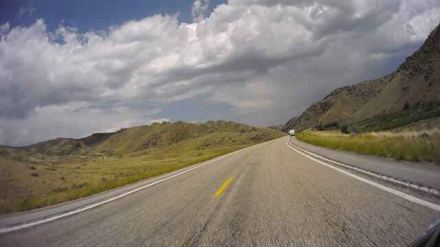 Riding on highway 34 between Bosler, WY and Wheatland, WY.