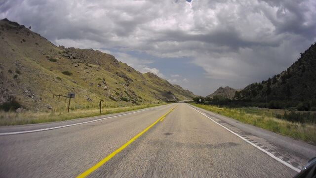 Riding on highway 34 between Bosler, WY and Wheatland, WY.