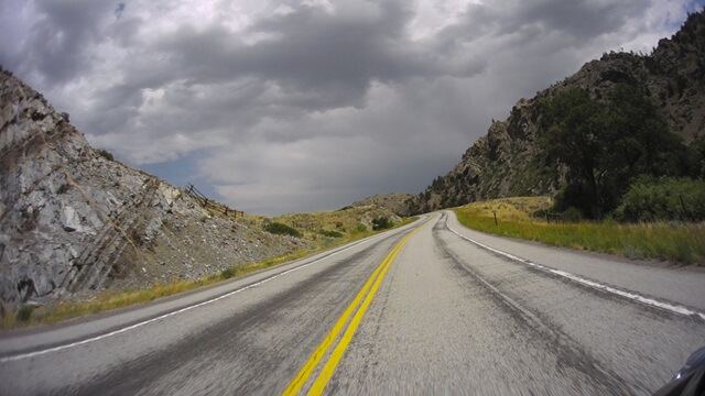 Riding on highway 34 between Bosler, WY and Wheatland, WY.