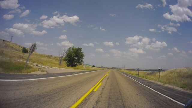 Riding on highway 18 between Orin, WY and Lusk, WY.