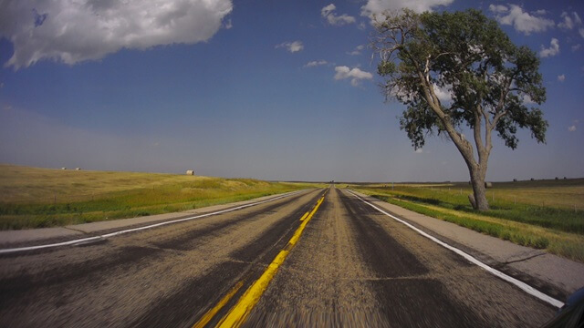 Riding east on highway 18 between Lusk, WY and Chadron, WY.