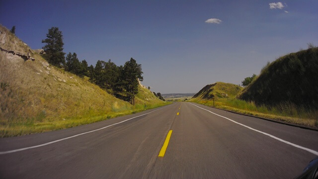 Riding east on highway 18 between Lusk, WY and Chadron, WY.