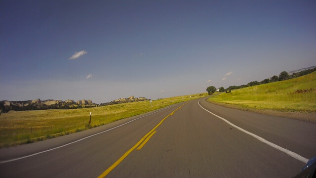 Riding east on highway 18 between Lusk, WY and Chadron, WY.