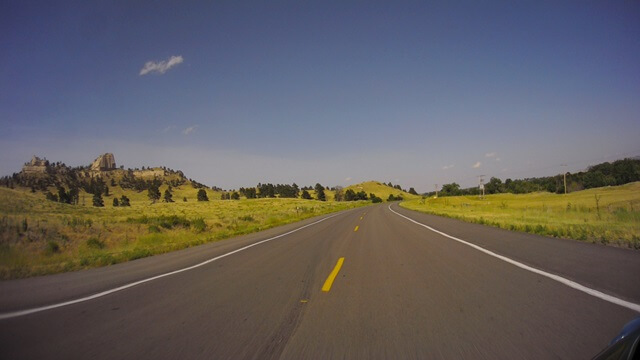 Riding east on highway 18 between Lusk, WY and Chadron, WY.