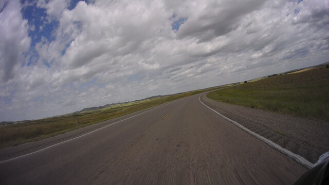 Riding north on highway 73 south of Kadoka, SD.