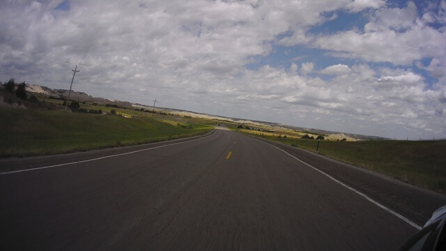 Riding north on highway 73 south of Kadoka, SD.