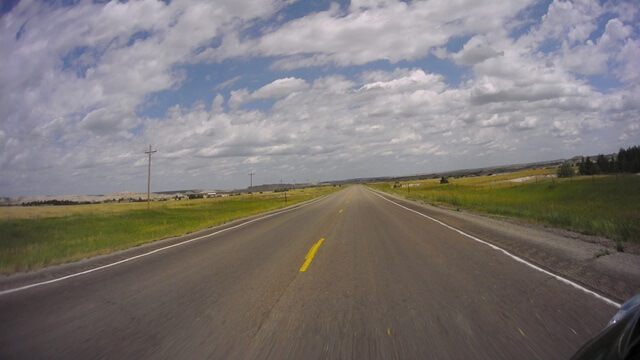 Riding north on highway 73 south of Kadoka, SD.