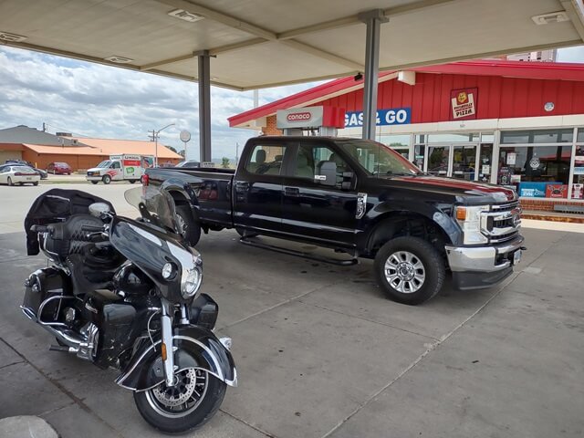 Stopping for gas in Kadoka, SD.