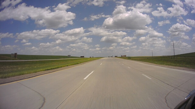 Riding east on I-90 between Kadoka, SD and Oacoma, SD.