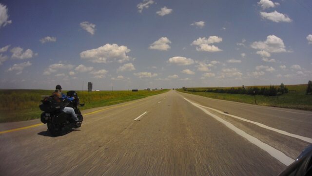 Riding east on I-90 between Kadoka, SD and Oacoma, SD.