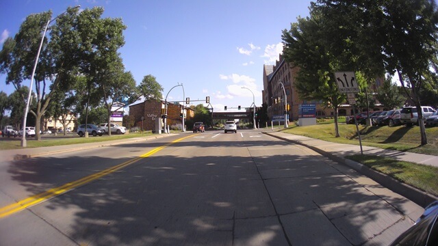 Arriving at Sanford Hospital in Sioux Falls, SD.