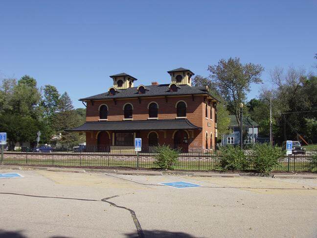 An old railroad depot.