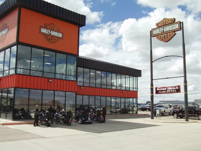At the Harley dealership in Gillette, WY.
