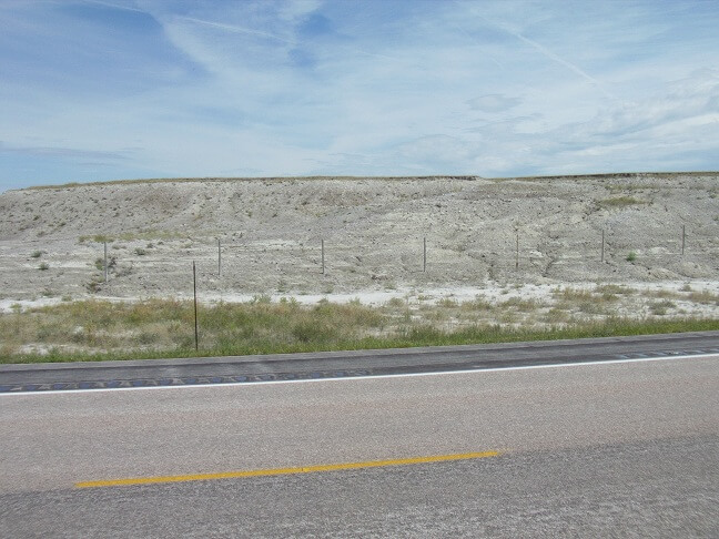 The Badlands on highway 44.