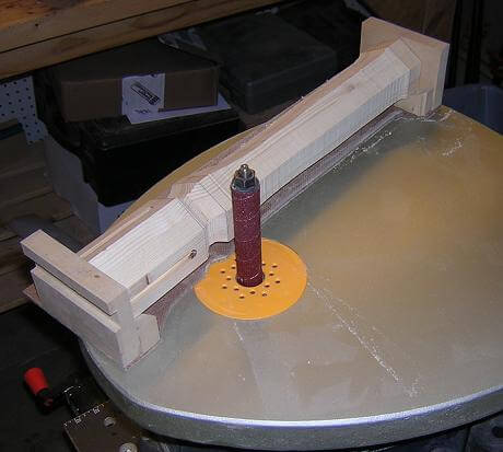 Smoothing the column.