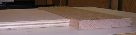Difference in thickness between 3/4 inch plywood and 3/4 inch stock